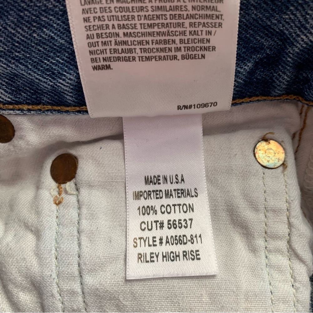 Agolde Riley High Rise Straight Crop Jeans - Picture 8 of 8